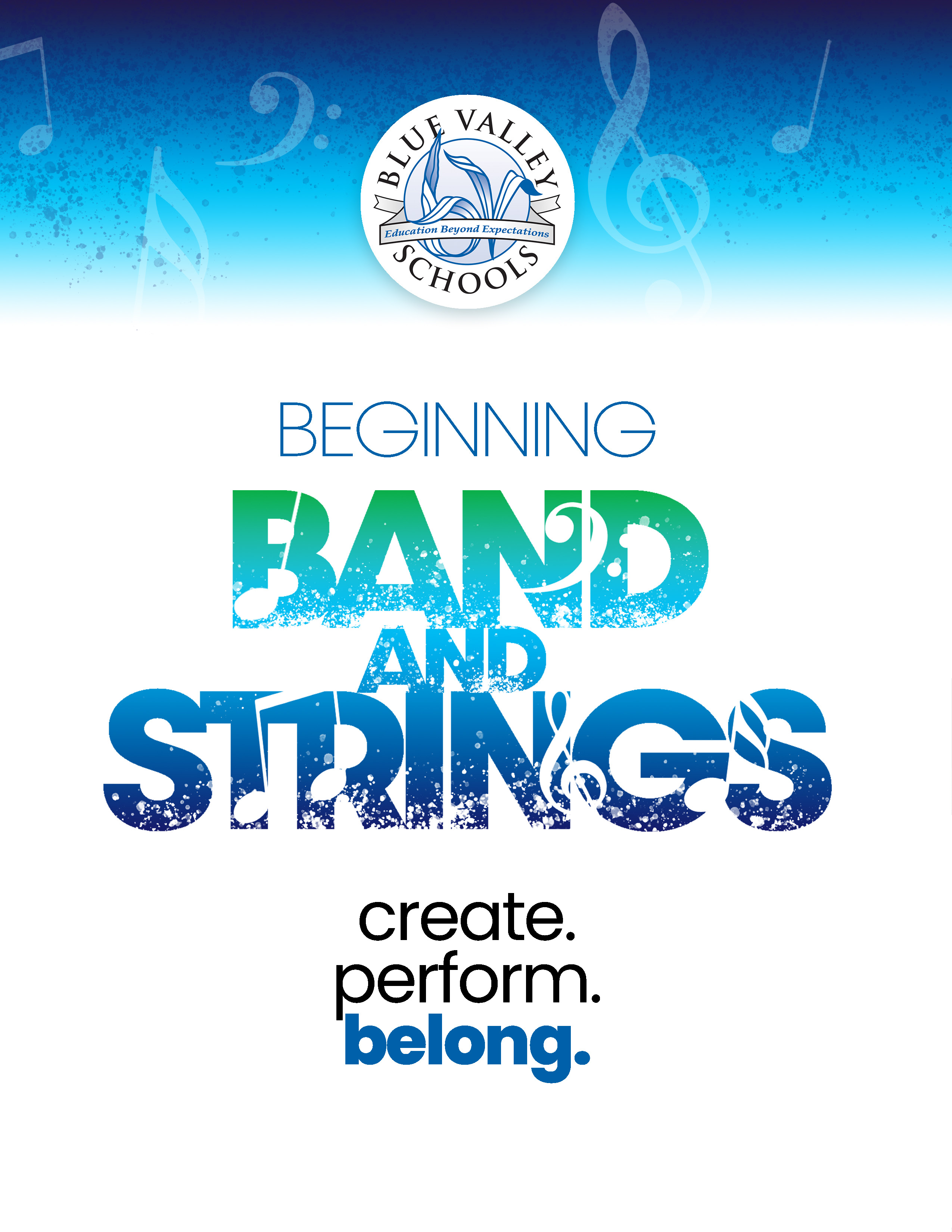 beginning band and strings brochure.